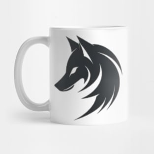 Frost Moon Wolf Shadow Mug